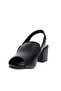 Ladies Mid Heel Sandals Black | Made In Brazil - 2