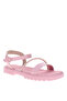 Pre Teen Girls Sandals With Back Strap Pink | Made In Brazil