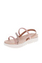 Ladies Low Heel/Wedge Comfort Sandals Nude | Made In Brazil - 2