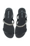 Ladies Flat Sandals Black | Made In Brazil - 5