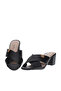 Ladies Mid Heel Sandals Black | Made In Brazil - 4