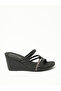 Ladies Wedge Sandals Black | Made In Brazil - 2