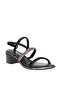 Ladies Mid Heel Sandals Black | Made In Brazil