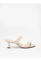 Ladies Low Heel Sandals Beige | Made In Brazil