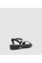 Girls Sandals With Back Strap Black | Made In Brazil - 3