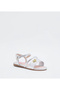 Infant Girls Sandals With Back Strap Silver | Made In Brazil