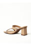 Vizzano Ladies Mid Heel Sandals Beige | Made In Brazil - 3