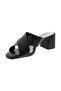 Ladies Mid Heel Sandals Black | Made In Brazil - 2