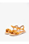 Girls Sandals With Back Strap Yellow | Made In Brazil - 4