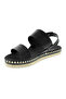 Ladies Sandals With Back Strap Black | Made In Brazil - 2