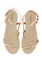 Ladies Flat Sandals Gold Pink | Made In Brazil - 5