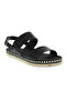 Ladies Sandals With Back Strap Black | Made In Brazil