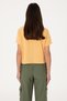 Women's Orange Crew Neck T-Shirt 50299732-Vr202 - 5