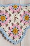 Handmade Flower Motif Organic Cotton Bandana - 3