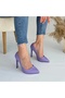 Hillar Lilac Skin Stiletto Shoes - 4