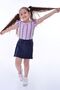 Wrapped Fabric Floral Patterned Ruffle Sleeve Bow Detailed Girl's Shorts Skirt Set