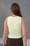 Fitted Body Fitted Cut Ribbed Basic Tank Top - 6