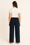 Women's Rubber Waist Wrap Palazzo Pants - 2