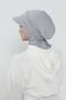 3-Piece Set of Hijab, Visor, and Hat, Hijab, St-1P, Gray 2 - 7
