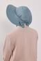 3-Piece Set of Hijab, Visor, and Hat, Hijab, St-1P, Dark Mint - 3