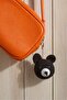 Handmade Black Amigurumi Teddy Bear Head Keychain – Bag & Key Ornament - 5