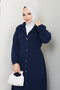 Women's Drawstring Waist Detailed Hooded Cap - 5