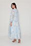 Flowy Flower Pattern Dress - 4