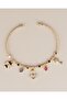 Serelina Adjustable Heart Charm Handcuff Bracelet - 3