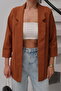 Women's Atlas Fabric Unlined Blazer Jacket, Premium Quality