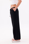 Women's Trousers Wide Leg Cotton Viscose Pocket Trousers Elastic Waist Wide Space-Pants - 3