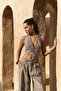 Lvdovila Smoked Linen Crop Vest Pants Set