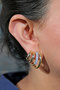Women's Steel Multi Earrings Gold - 3