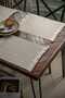 White Color Knitted 4-Piece American Tablecloth 35 cm X 53 cm