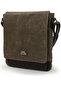 Western Brown Waterproof Waxed Canvas Messenger Shoulder Laptop School Bag