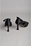 Seç 8506 Stone Evening Shoes (Heel Height: 9.5 cm) Black - 6