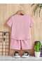 Text Printed Summer 100% Cotton Children's Suit - 2