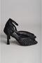 Seç 8506 Stone Evening Shoes (Heel Height: 9.5 cm) Black - 5