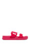 Women's Pink Glitter Jelly Slippers 25Sfe4903Pv