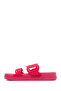 Women's Pink Glitter Jelly Slippers 25Sfe4903Pv - 2