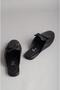 Seç 8159 Genuine Leather Knitted Women's Slippers Black - 6