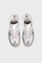 Leather Logo Glitter and Suede Detailed Vintage Sneaker Shoes Shoes Mg630Co - 3