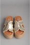 Seç 8100 Genuine Leather Women's Slippers with Wicked Soles (Heel Height: 5 cm) Gold - 2