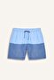 Regular Fit Color Block Mesh Lined Above Knee Sea Shorts Z8108Az23Hs - 8