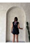 Bow Stone Printed High Waist Shorts - 2