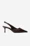 Noda Brown Skin Rubber Detailed Women's Heeled Shoes