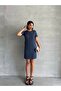 Women's Anthracite Crew Neck Soft Touch Dress - 5
