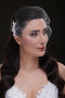 Retro Lattice Tulle Bridal Veil Crown - White Elegance - 6