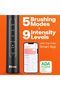 Bluetooth Electric Toothbrush with Pressure Sensor, ADA Accepted, Ultrasonic 8 Brush Heads, 5 - 9