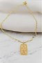 Sagittarius Zodiac Sign Gold Color Plated Steel Necklace Gold