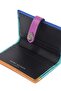 Leather Soft Wallet, Rainbow Pattern Leather Wallet - 4